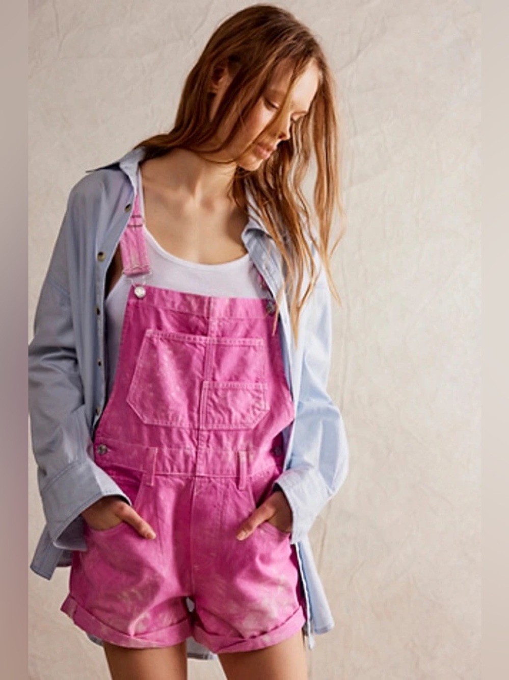 Free People We The Free Ziggy Shortalls in Pink Sz S Women’s
(Oct A-1(